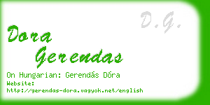 dora gerendas business card